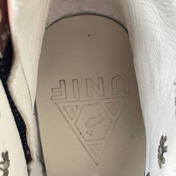 Unif Hellbound Mermaid Pink Holographic Platform Boots Alt Pastel Goth Rave 5 - Picture 10 of 10